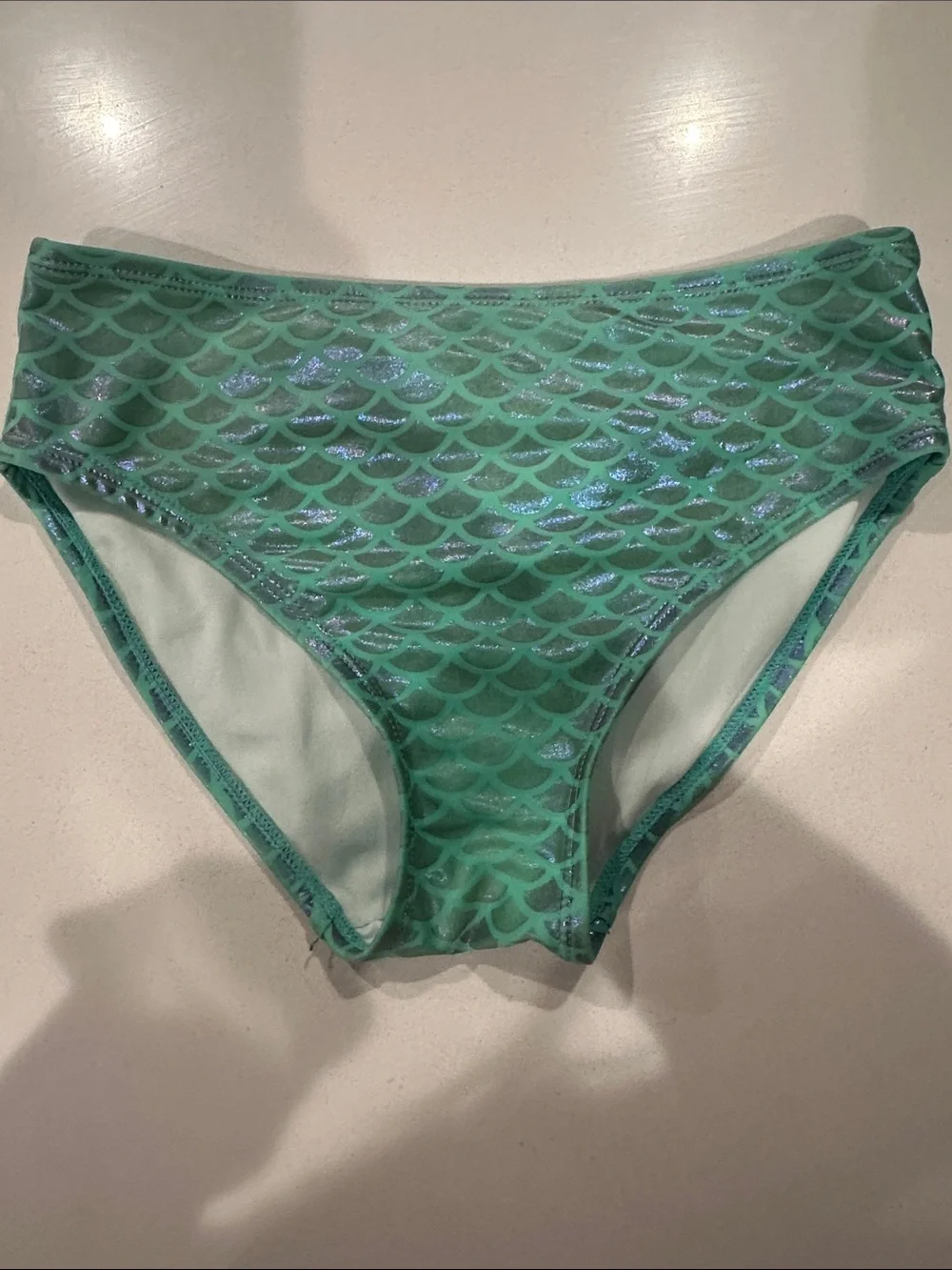 Mermaid/Ariel Sequin Swimsuit Set - Green & Purple